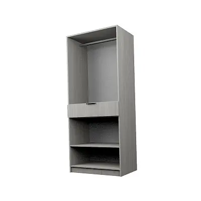 картинка Шкаф ЭКОН распашной 2-х дверный с ящиком со штангой с 2-мя зеркалами от магазина КУПИ КУПЕ